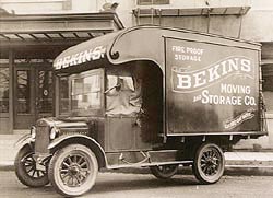 Bekins local moving truck